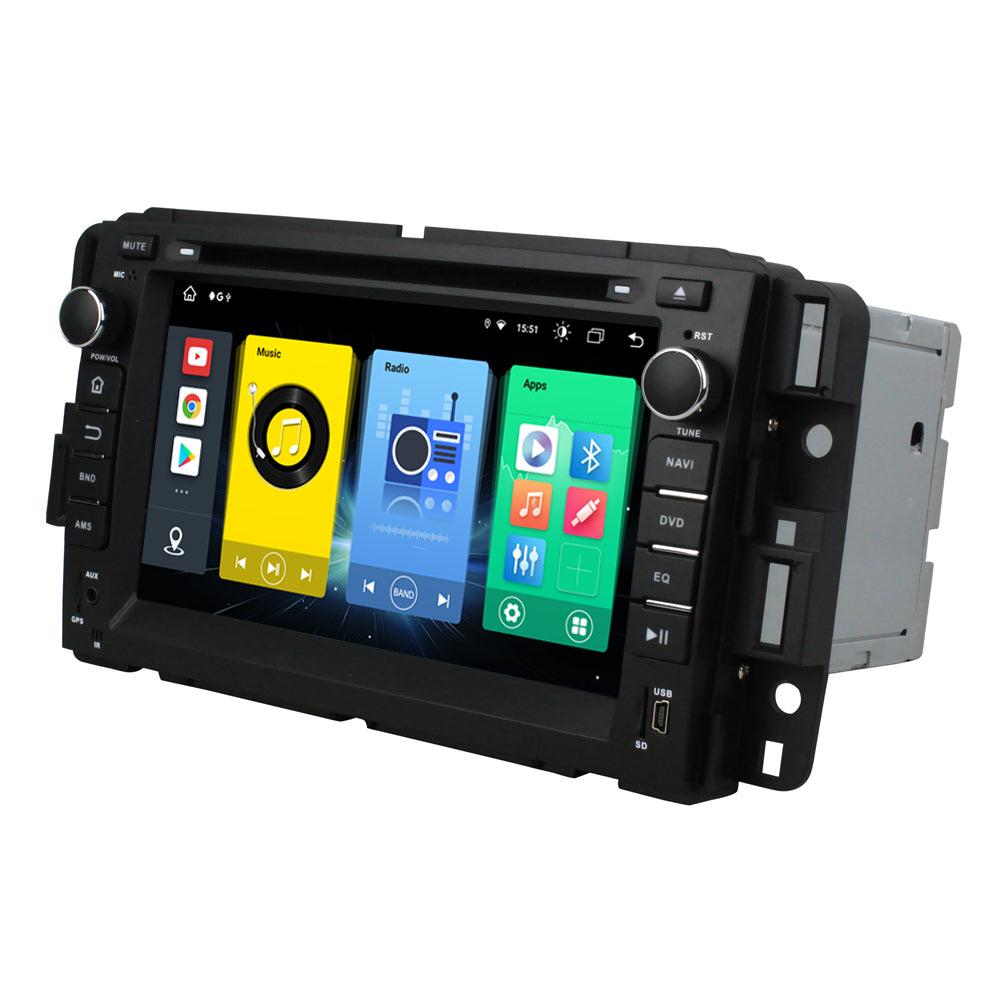 7” Android Radio Screen Car Stereo Head Unit CarPlay Android Auto for GMC Yukon / Tahoe (2007-2012)