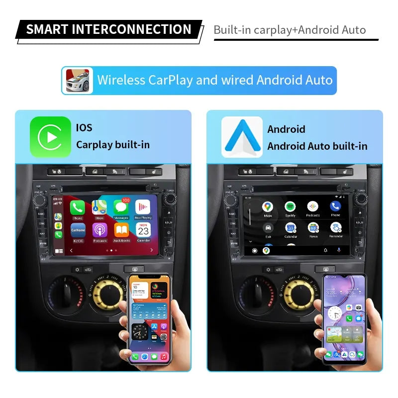 7” Android Car Radio Stereo Head Unit Screen CarPlay Android Auto for Opel Vectra (2005-2008) / Antara (2006-2011) / Zafira (2005-2011) / Corsa (2006-2011) / Meriva (2006-2011) / Astra (2004-2009)