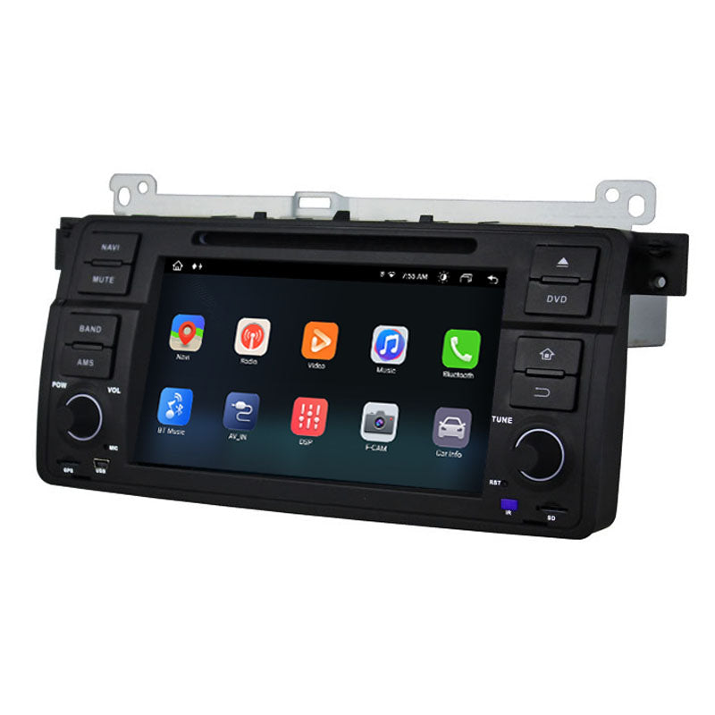 7” Android Radio Screen Car Stereo Head Unit CarPlay Android Auto for BMW E46 M3 (1998-2004)