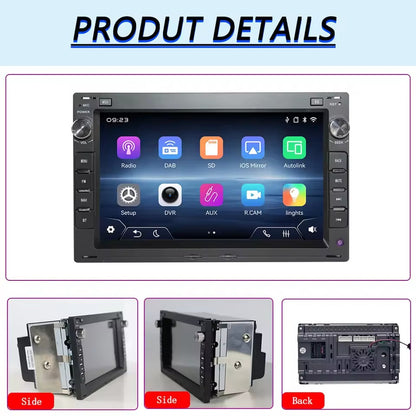 Linux System 7” IPS Screen Car Multimedia Player Wireless CarPlay & Android Auto for VW Passat B5 / Golf 4 / Polo / Bora / Jetta / Sharon / T5 1999 - 2005