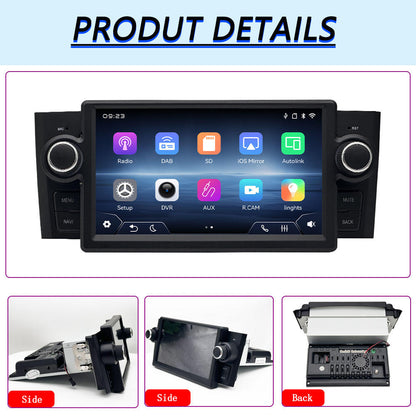 Linux System 7” IPS Screen Car Multimedia Player Wireless CarPlay & Android Auto for Fiat Punto 2005 - 2009 / Linea 2007- 2011