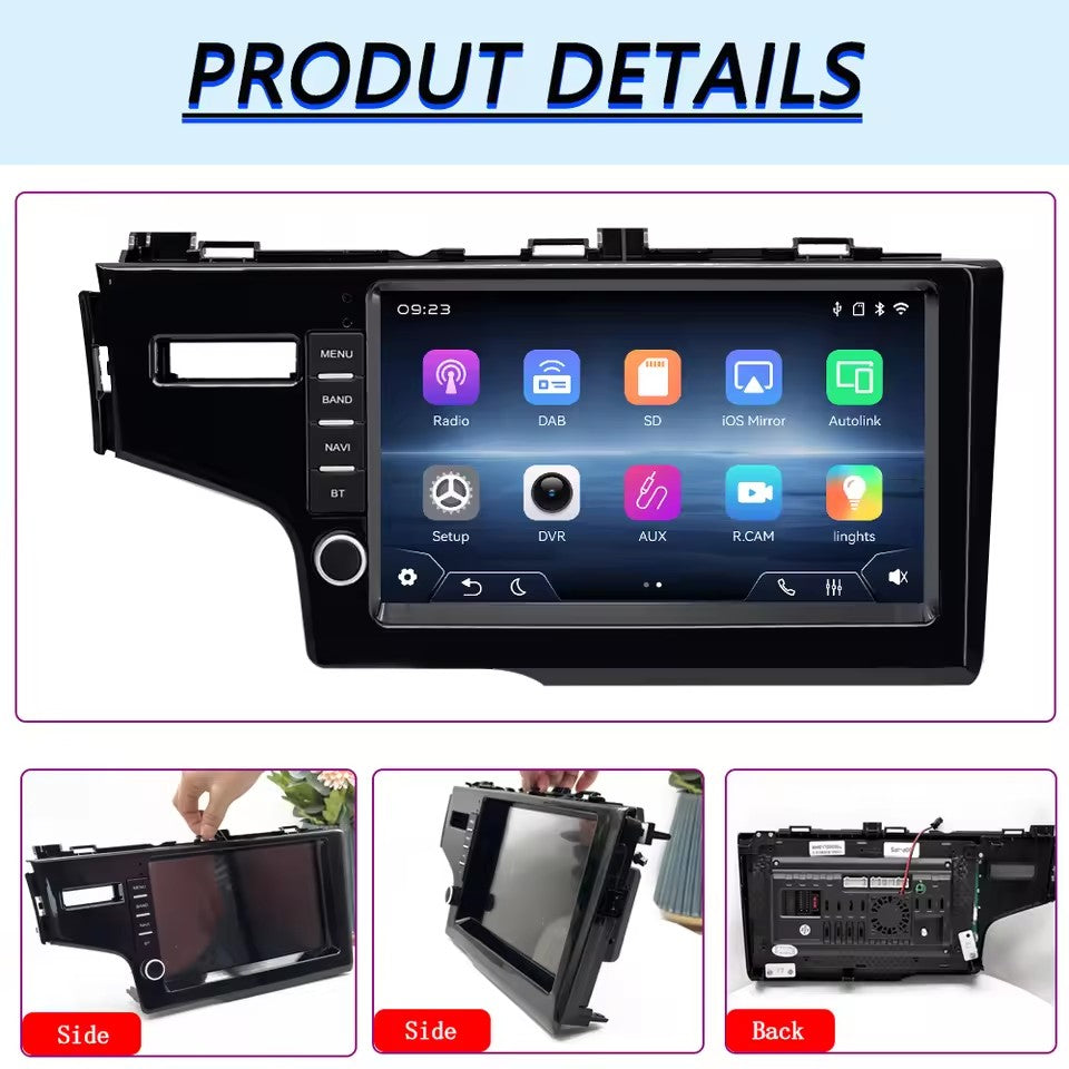 Linux System 9” IPS Screen Car Multimedia Player Wireless CarPlay & Android Auto for Honda Fit 3 / Jazz 2014 - 2020
