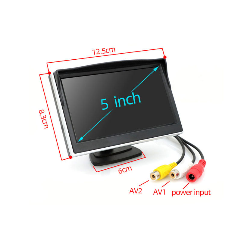 4.3” / 5.0” TFT LCD 2CH Rear View Monitor