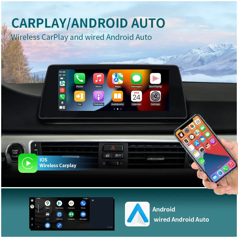 10.25” / 12.3” Android Auto CarPlay Radio Screen for BMW 3 Series E90 E91 E92 E93 F30 F31 F34 F35 G20 / 4 Series F32 F33 F36 (2006-2019)