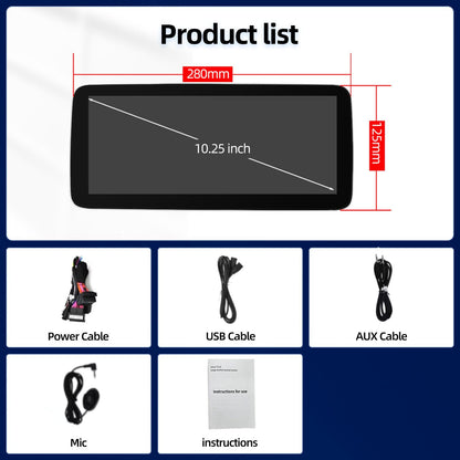 10.25 Inch / 12.3 Inch Linux System Wireless CarPlay Android Auto Screen for Mercedes-Benz CLS Class W218 X218 NTG4.0 (2010 - 2013) / NTG4.5 (2012 - 2015) / NTG5.0 (2015 - 2018)