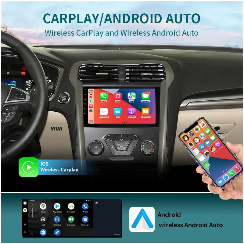 9” Android Car Radio Stereo Head Unit Screen CarPlay Android Auto for Ford Mondeo (2013-2018)