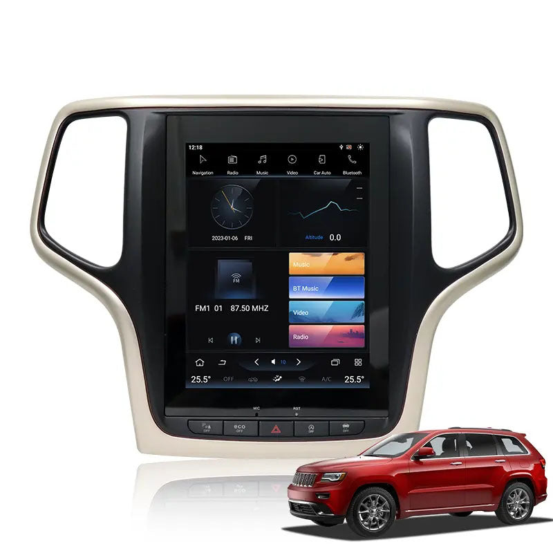 9.7” Android Auto CarPlay Radio Screen Head Unit for Jeep Grand Cherokee (2012-2018) / Jeep Cherokee (2016-2017)