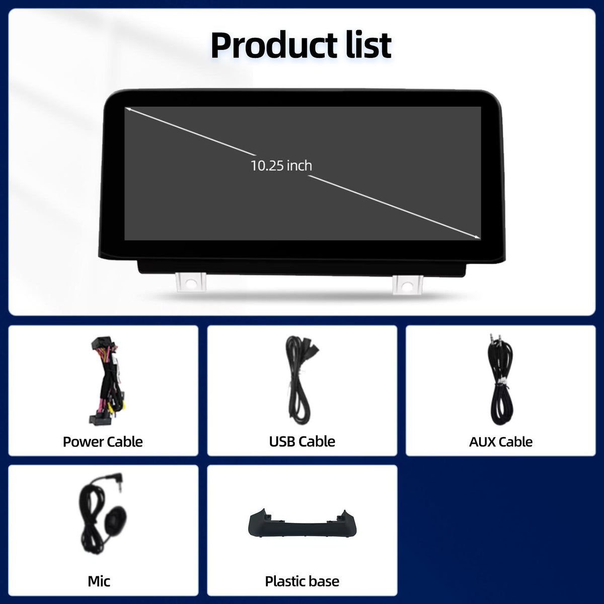 10.25 Inch Linux System Wireless CarPlay Android Auto Screen for BMW 1 Series F20 F21 NBT System (2012 - 2016)