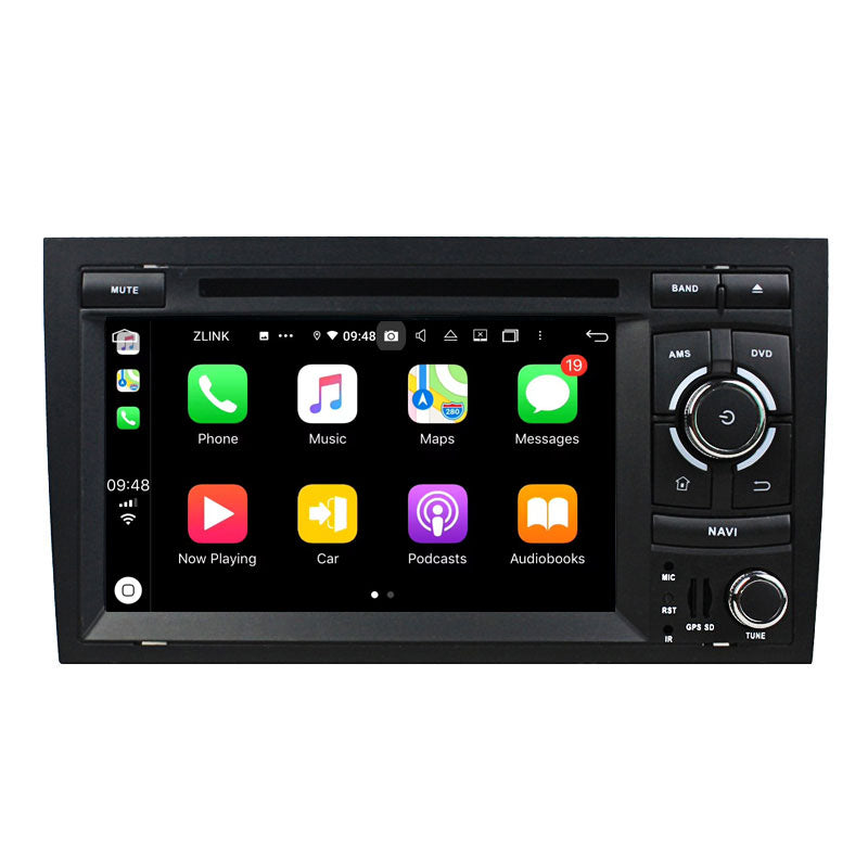 7” Android Radio Screen Car Stereo Head Unit CarPlay Android Auto for Audi A4 (2002-2008)