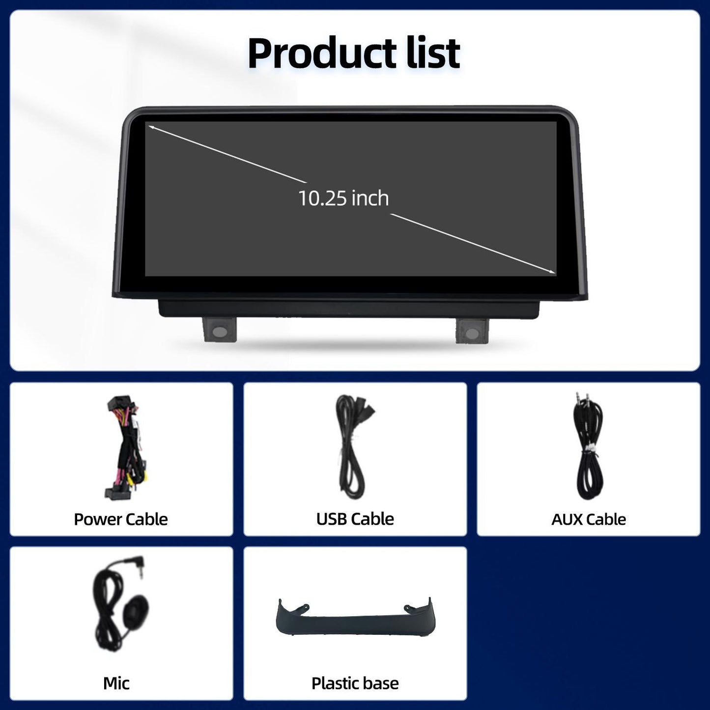 10.25 Inch / 12.3 Inch Linux System Wireless CarPlay Android Auto Screen for BMW 3 Series F30 F31 F34 / 4 Series F32 F33 F36 NBT System (2013 - 2017) / EVO System 2018