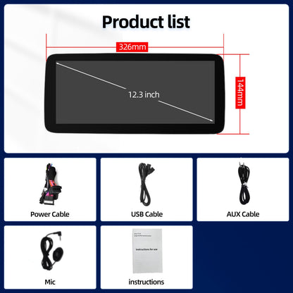 10.25 Inch / 12.3 Inch Linux System Wireless CarPlay Android Auto Screen for Mercedes-Benz C Class W204 S204 NTG4.5 (2011 - 2015)