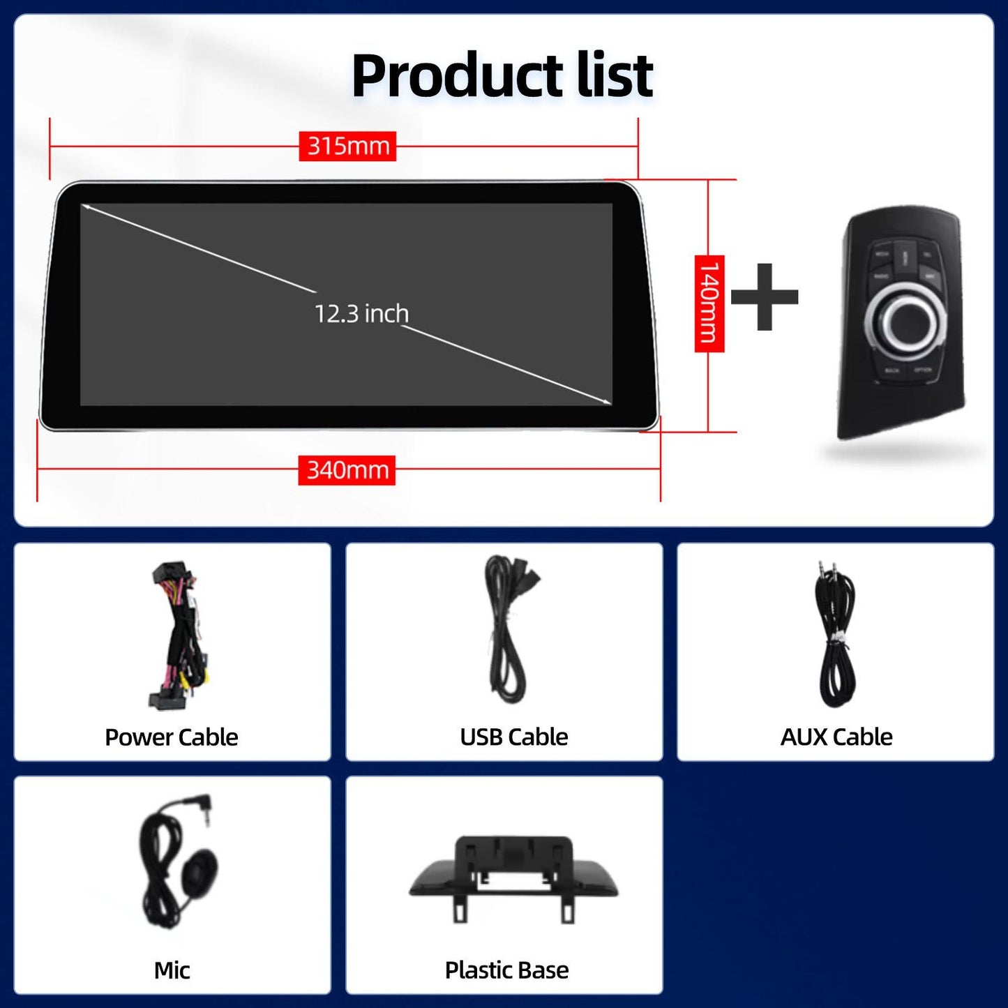 10.25 Inch / 12.3 Inch Linux System Wireless CarPlay Android Auto Screen for BMW 1 Series E81 E82 E87 E88 CCC System (2004 - 2007) / CIC System (2008 - 2011)