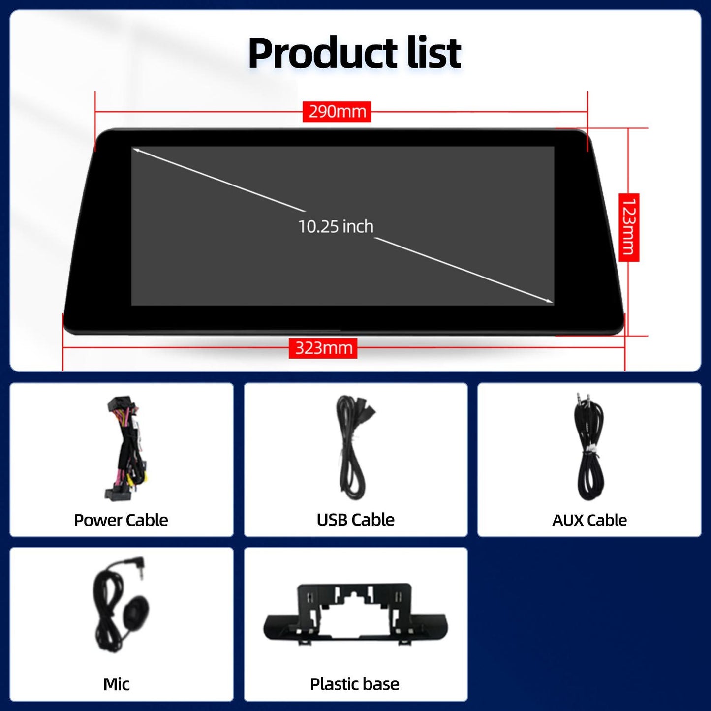10.25 Inch / 12.3 Inch Linux System Wireless CarPlay Android Auto Screen for BMW 2 Series F45 F46 NBT System (2013 - 2015) / EVO System (2015 - 2018)