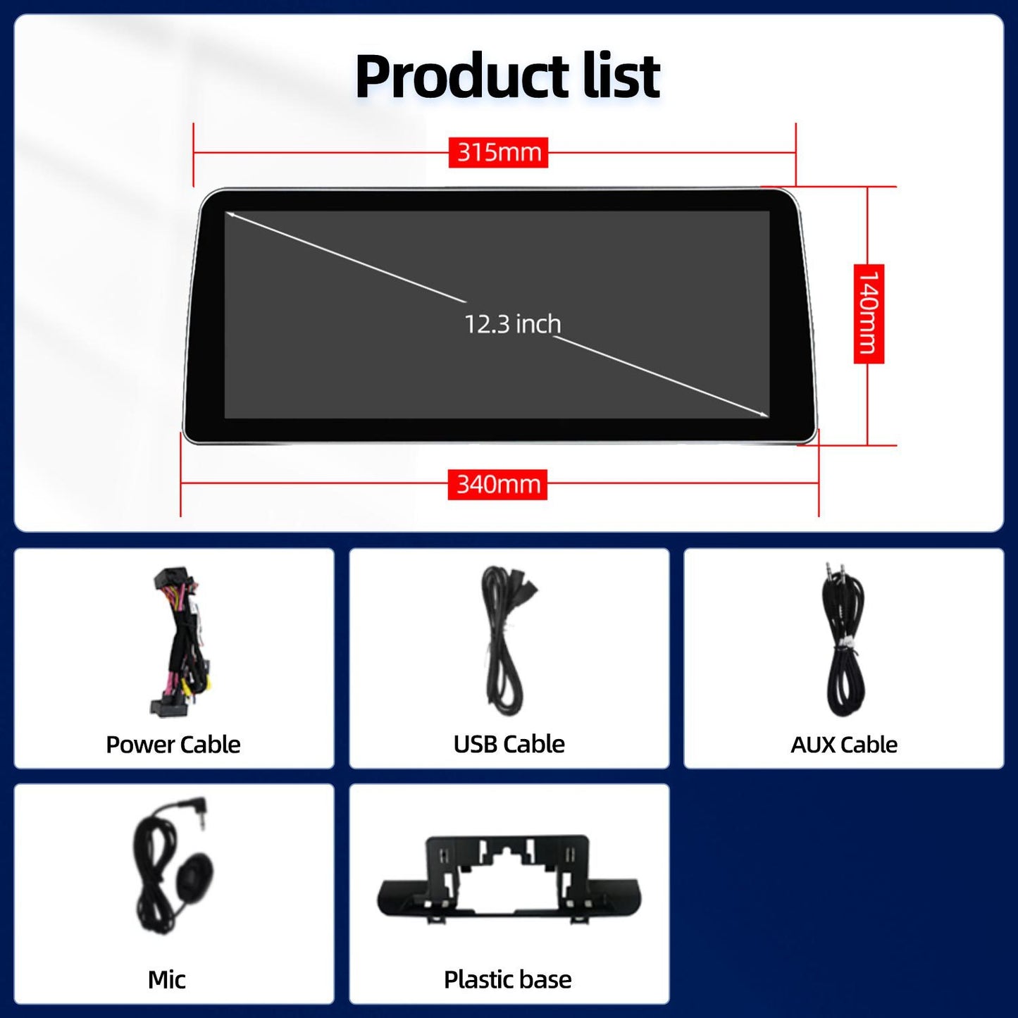 10.25 Inch / 12.3 Inch Linux System Wireless CarPlay Android Auto Screen for BMW 2 Series F45 F46 NBT System (2013 - 2015) / EVO System (2015 - 2018)