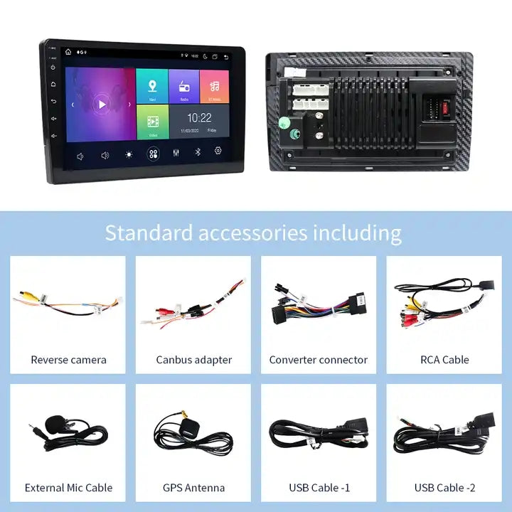 9” / 10.1” Car Universal In-Dash Android Radio Stereo Head Unit Screen CarPlay Android Auto