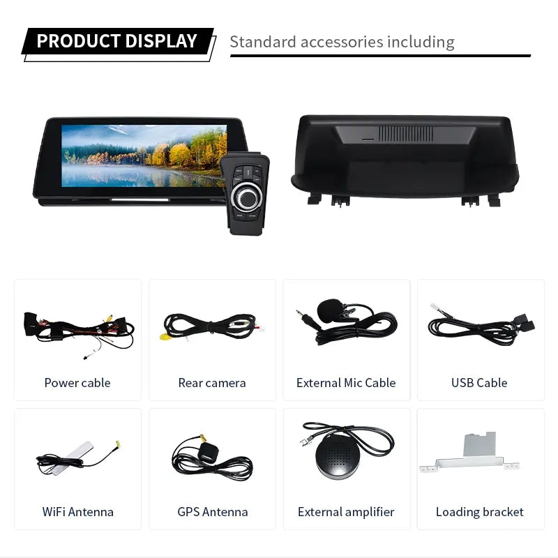 10.25” / 12.3” Android Auto CarPlay Radio Screen for BMW 3 Series E90 E91 E92 E93 F30 F31 F34 F35 G20 / 4 Series F32 F33 F36 (2006-2019)