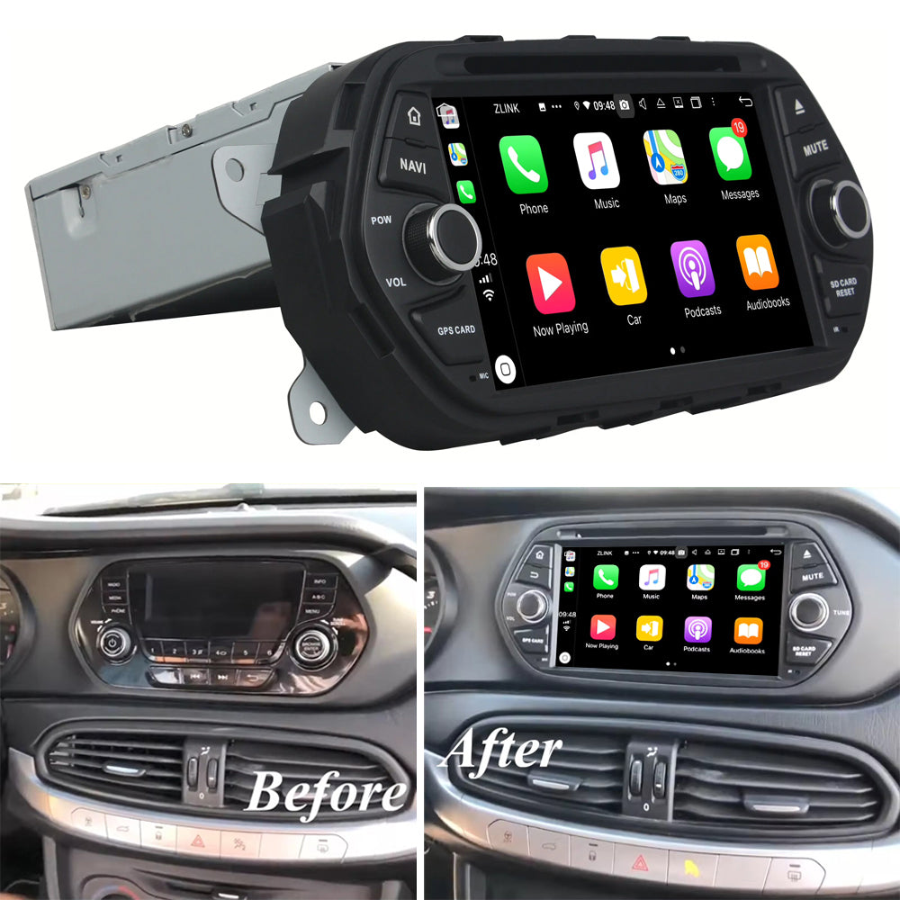 7” Android Radio Screen Car Stereo Head Unit CarPlay Android Auto for Fiat Egea Tipo (2016-2018)