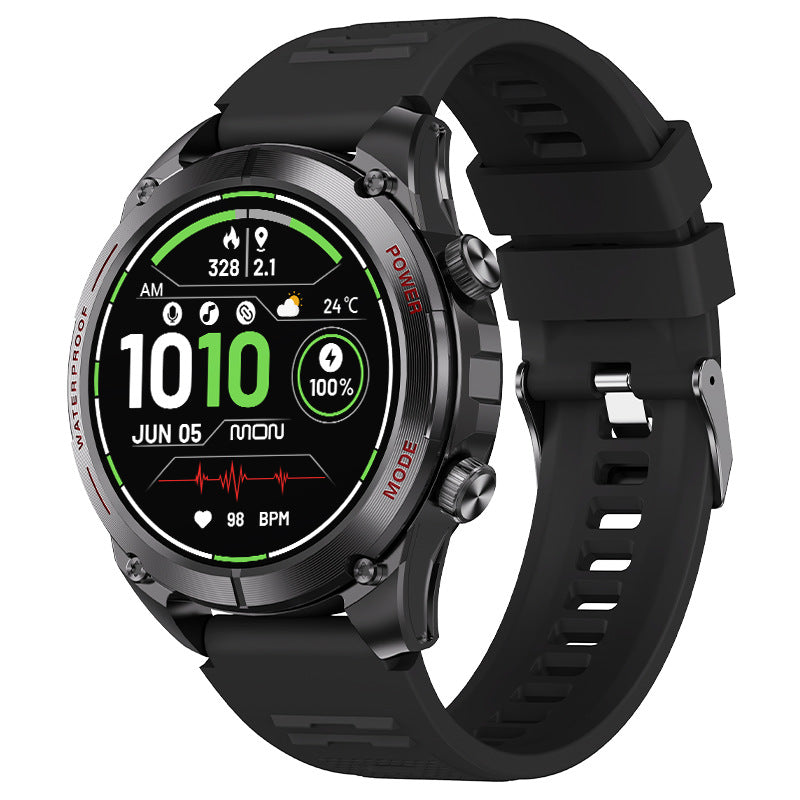 1.43” AMOLED Screen Smart Watch Built-in GPS 3-in-1 Environmental Monitoring 3ATM Waterproof BT Call