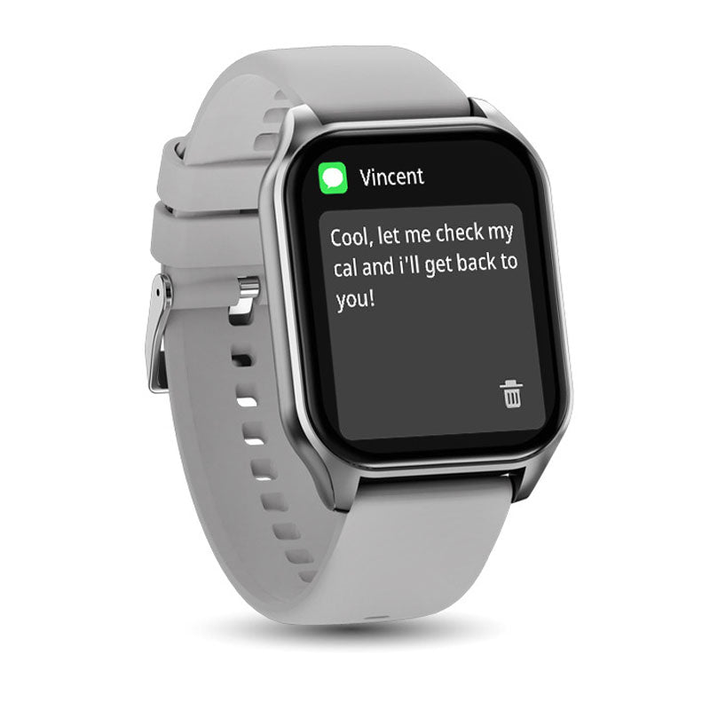 1.83” TFT Screen Smart Watch BT Phone Call Voice Assistant HR Monitor Red Light SpO2 Multi-Sport Modes REM Sleep