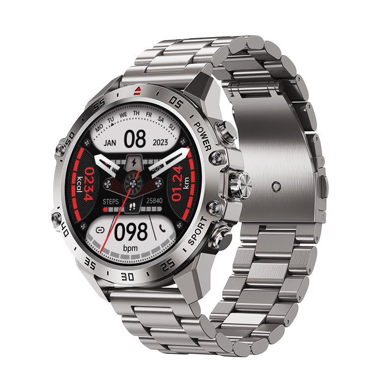 1.43” AMOLED Screen Men’s Classical Smart Watch BT Call Anti-Crush Anti-Dust Multi-Sports Mode Health Monitoring